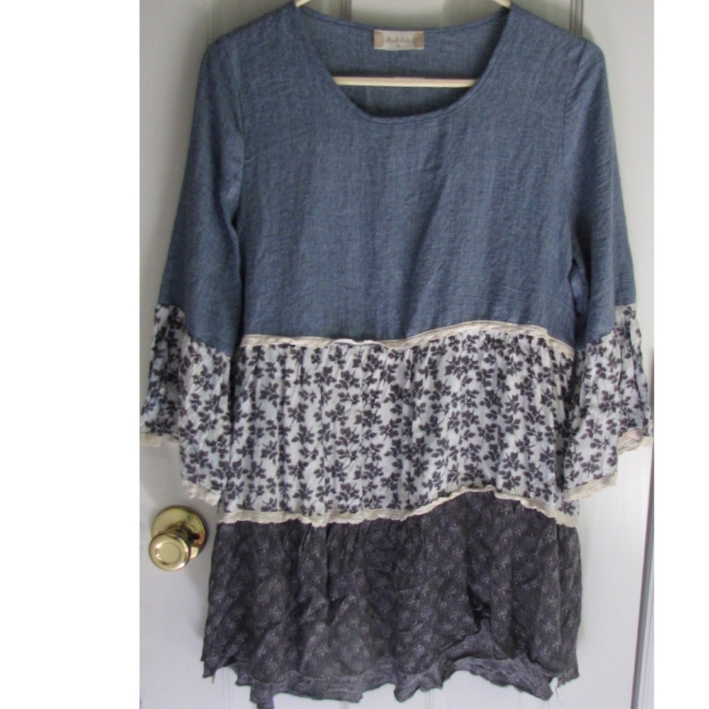 Flowy cotton tunic shirt